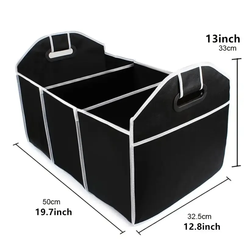 Foldable Black Car Trunk Cargo Storage Bag
