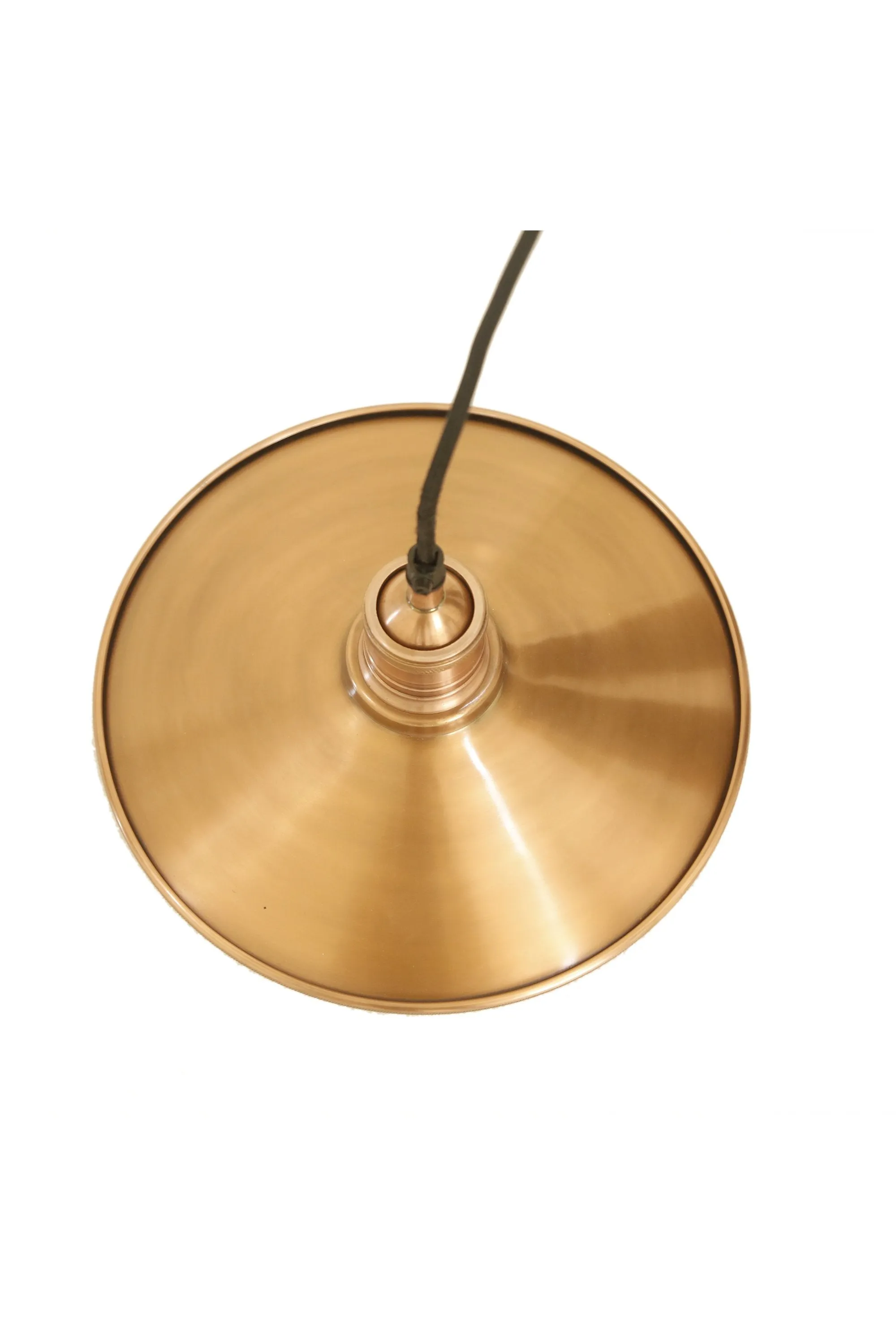 Forbes 2 Small - Antique Copper - Dish Pendant Light