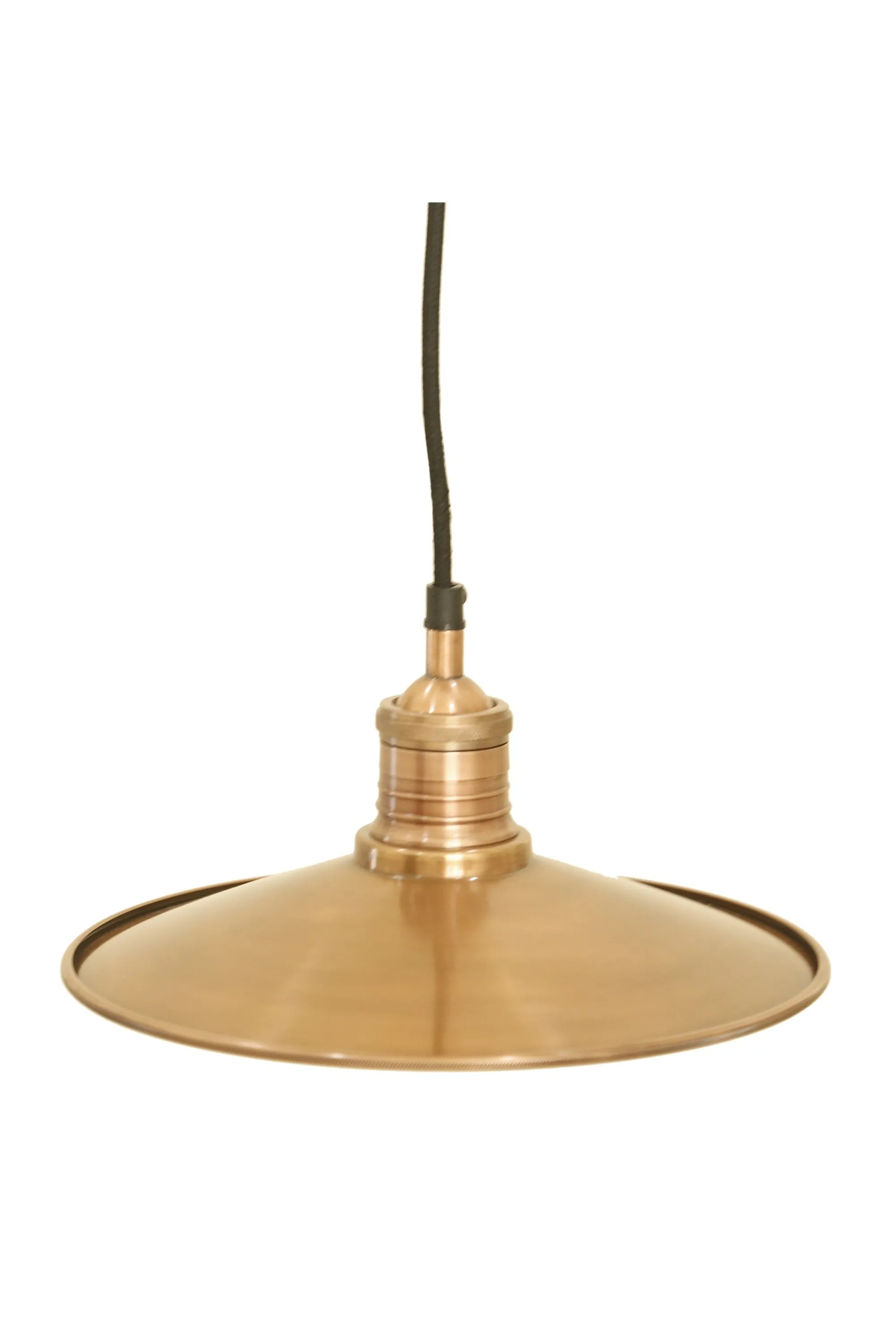 Forbes 2 Small - Antique Copper - Dish Pendant Light