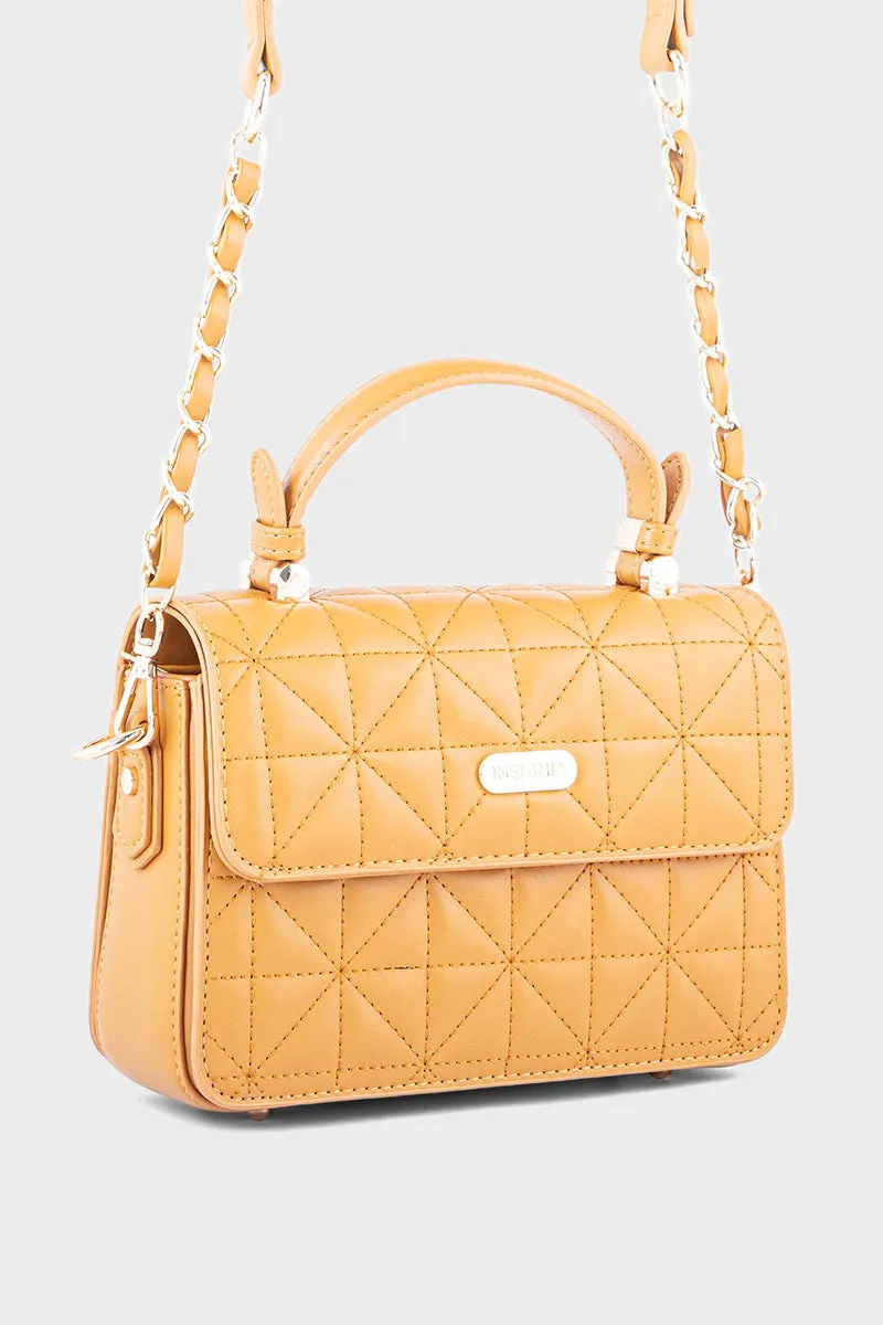 Formal Flap Shoulder Bags BH0060-Tan
