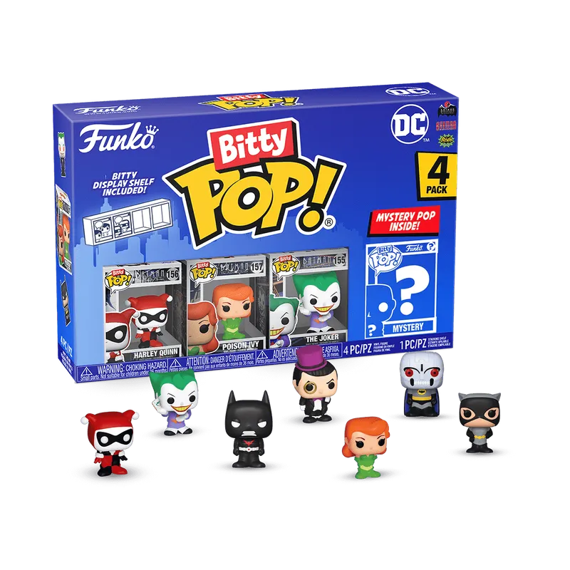 Funko - Batman Harley Quinn Funko Bitty Pop! Mini Figure 4-Pack