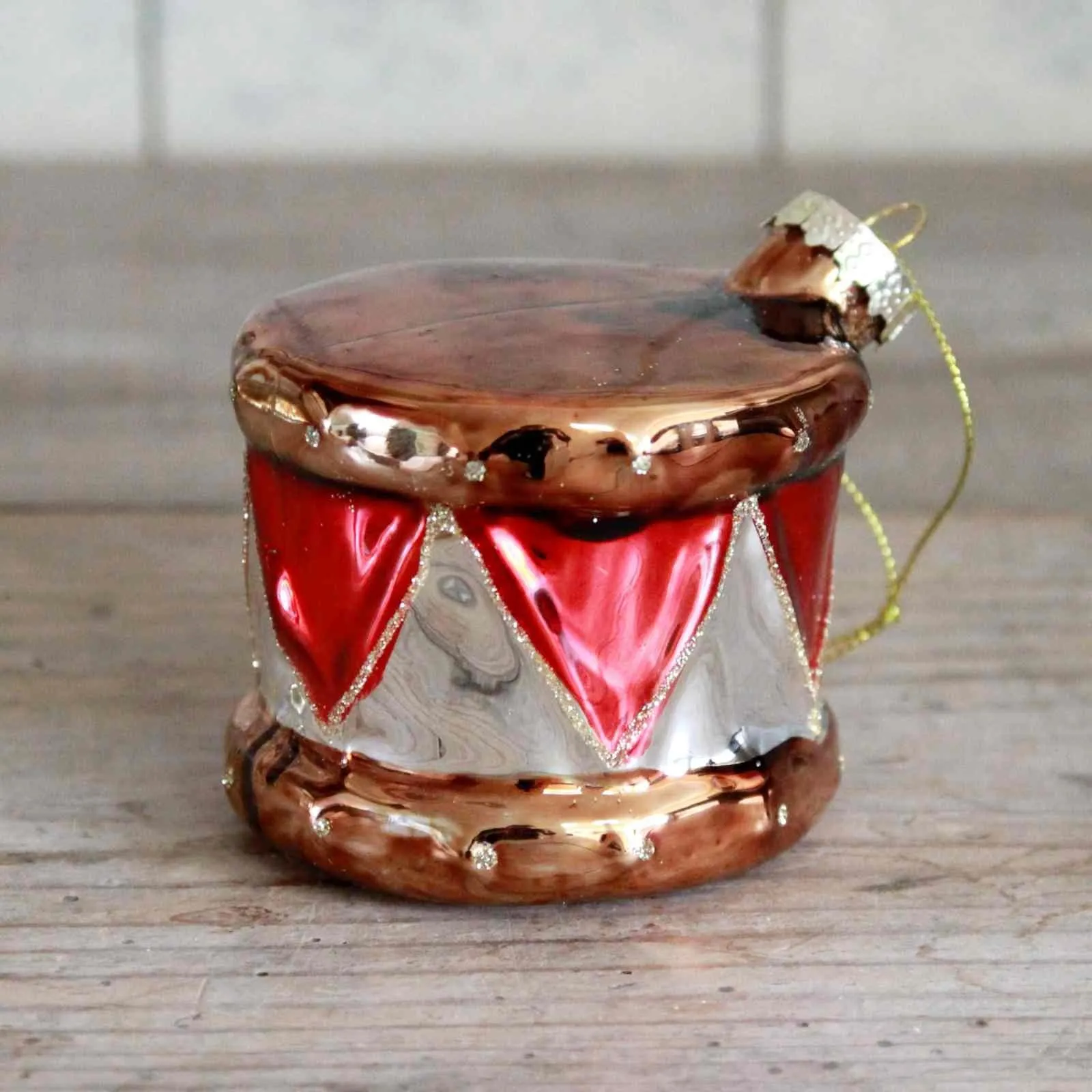 Glass Drum Decoration