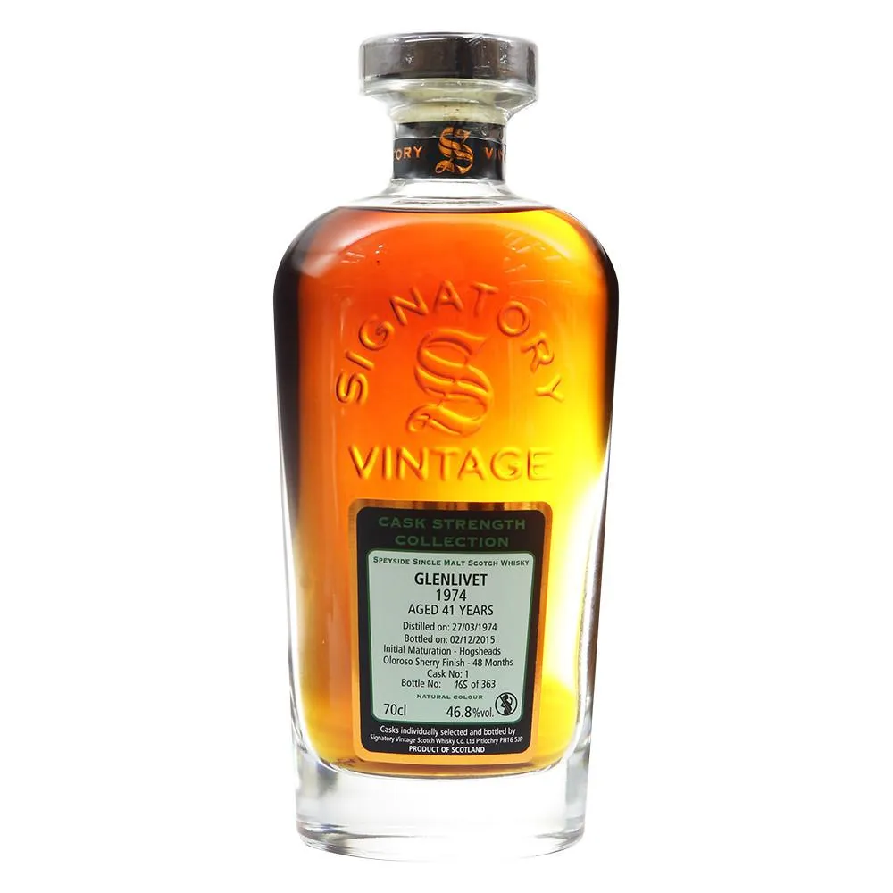 Glenlivet 1974 41 Years Signatory Vintage - Rare Reserve