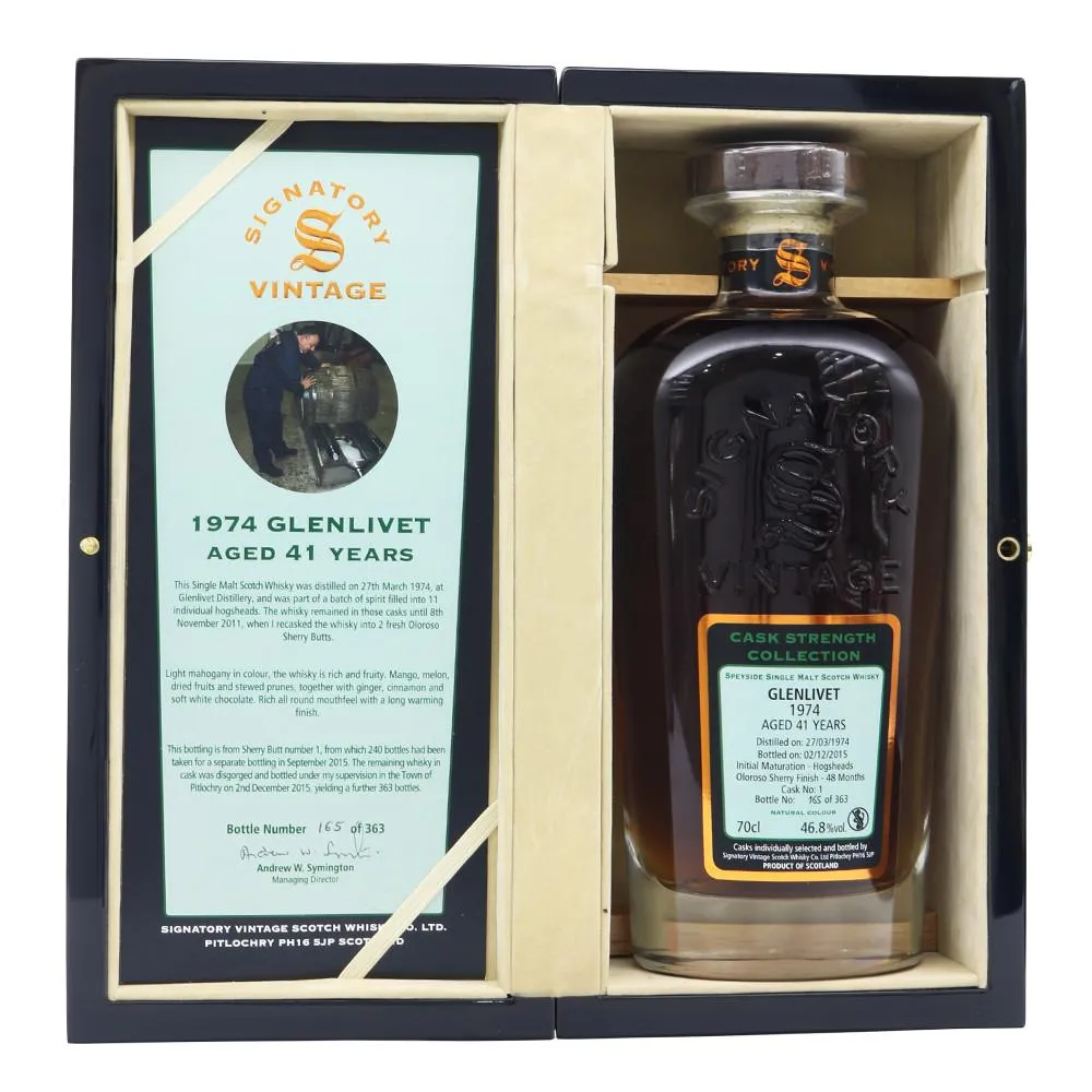 Glenlivet 1974 41 Years Signatory Vintage - Rare Reserve