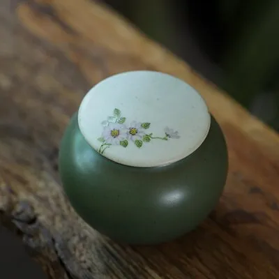 Gohobi Hand-painted Floral Tea Container