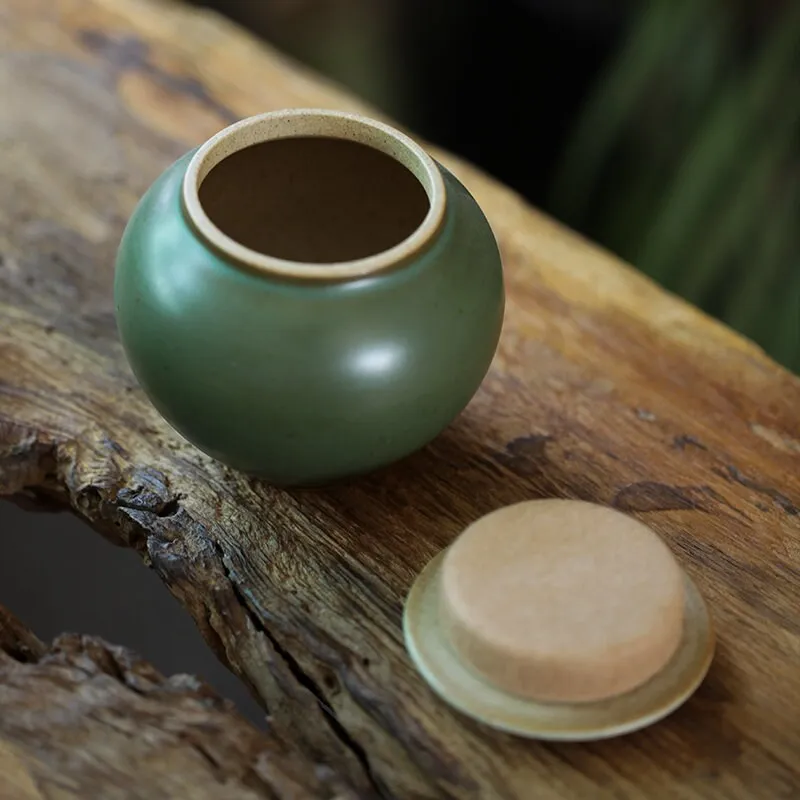 Gohobi Hand-painted Floral Tea Container