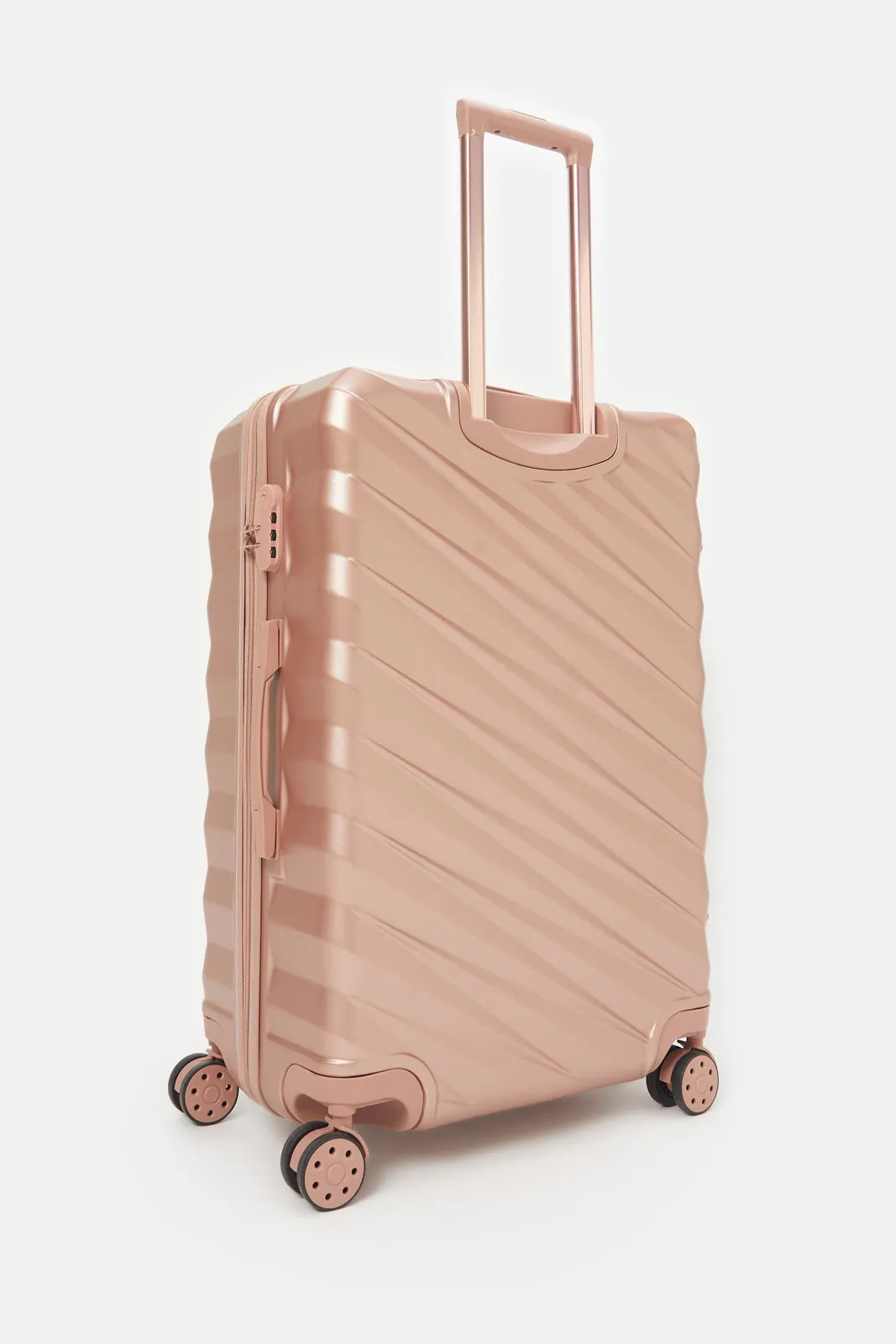 Gold Hard Abs Trolley Luggage 28 Inch