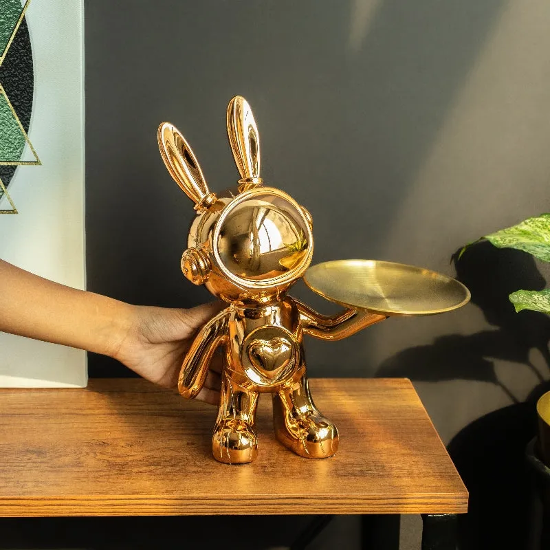 Gold Soul Bunny Sculpture