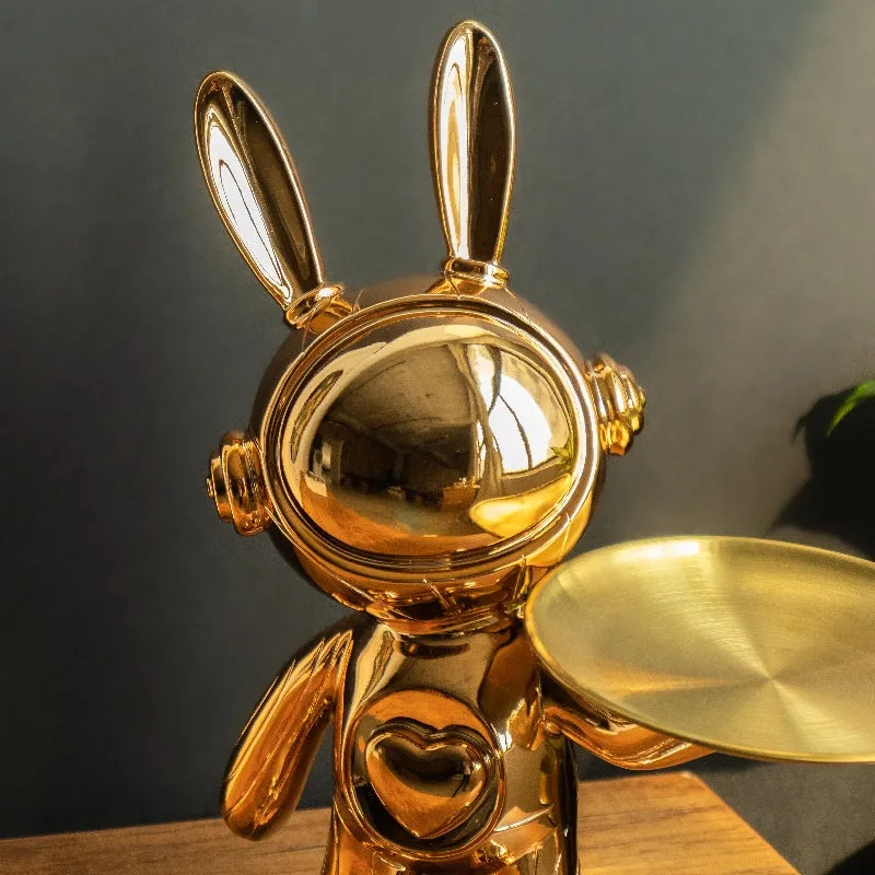 Gold Soul Bunny Sculpture