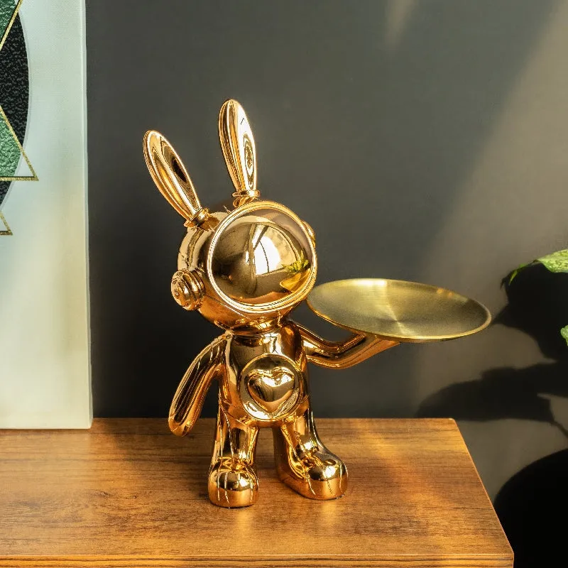 Gold Soul Bunny Sculpture