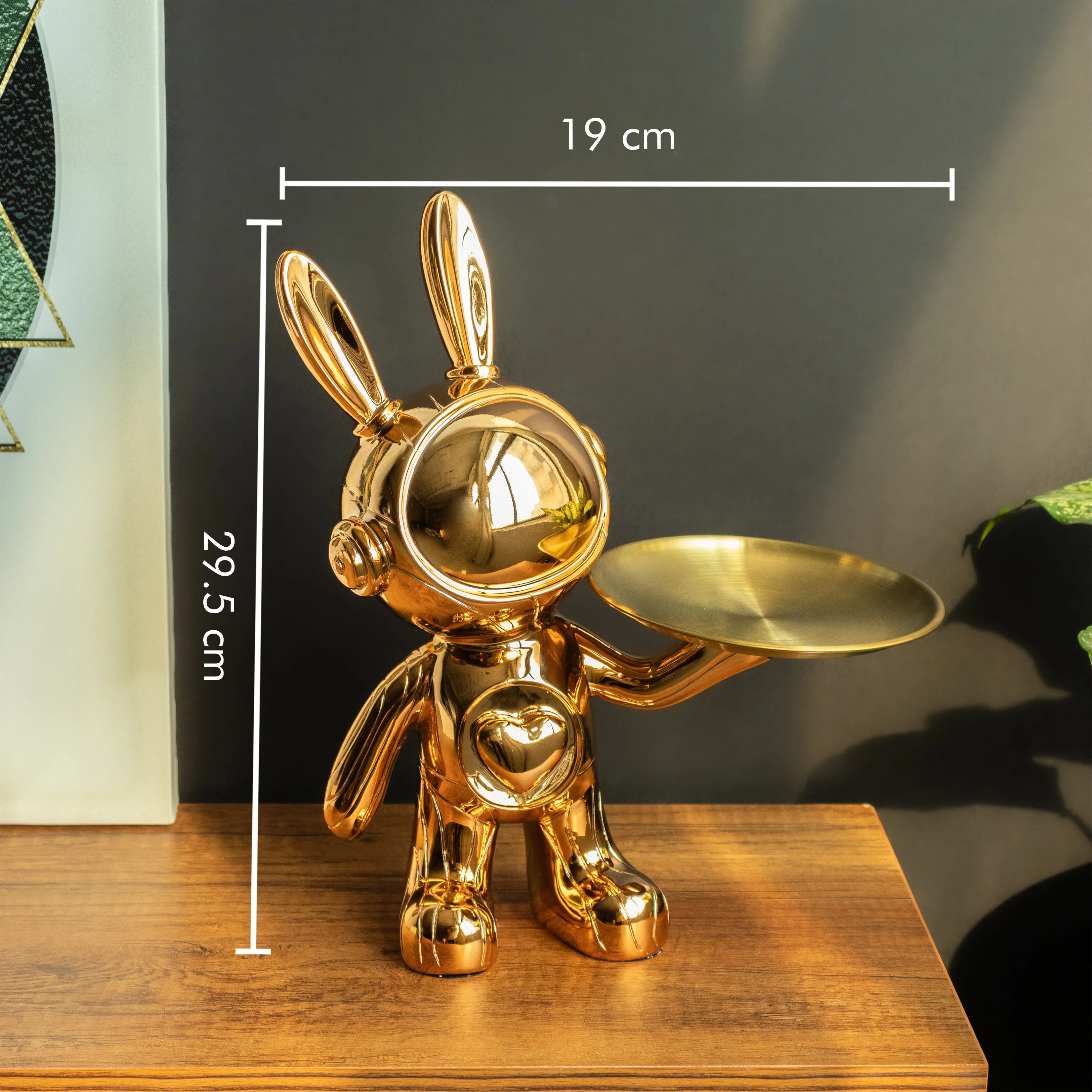 Gold Soul Bunny Sculpture