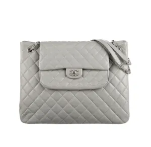 Grey Flap Tote