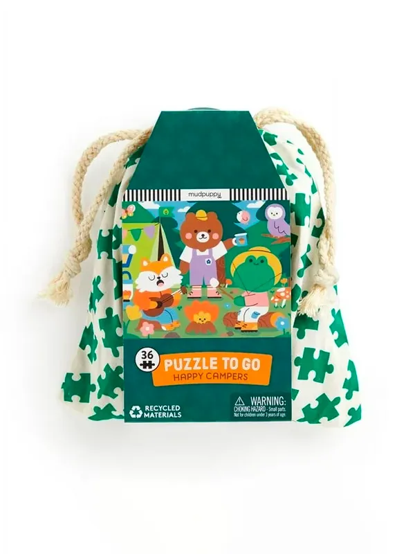 Happy Campers: 36 Piece Puzzle to Go