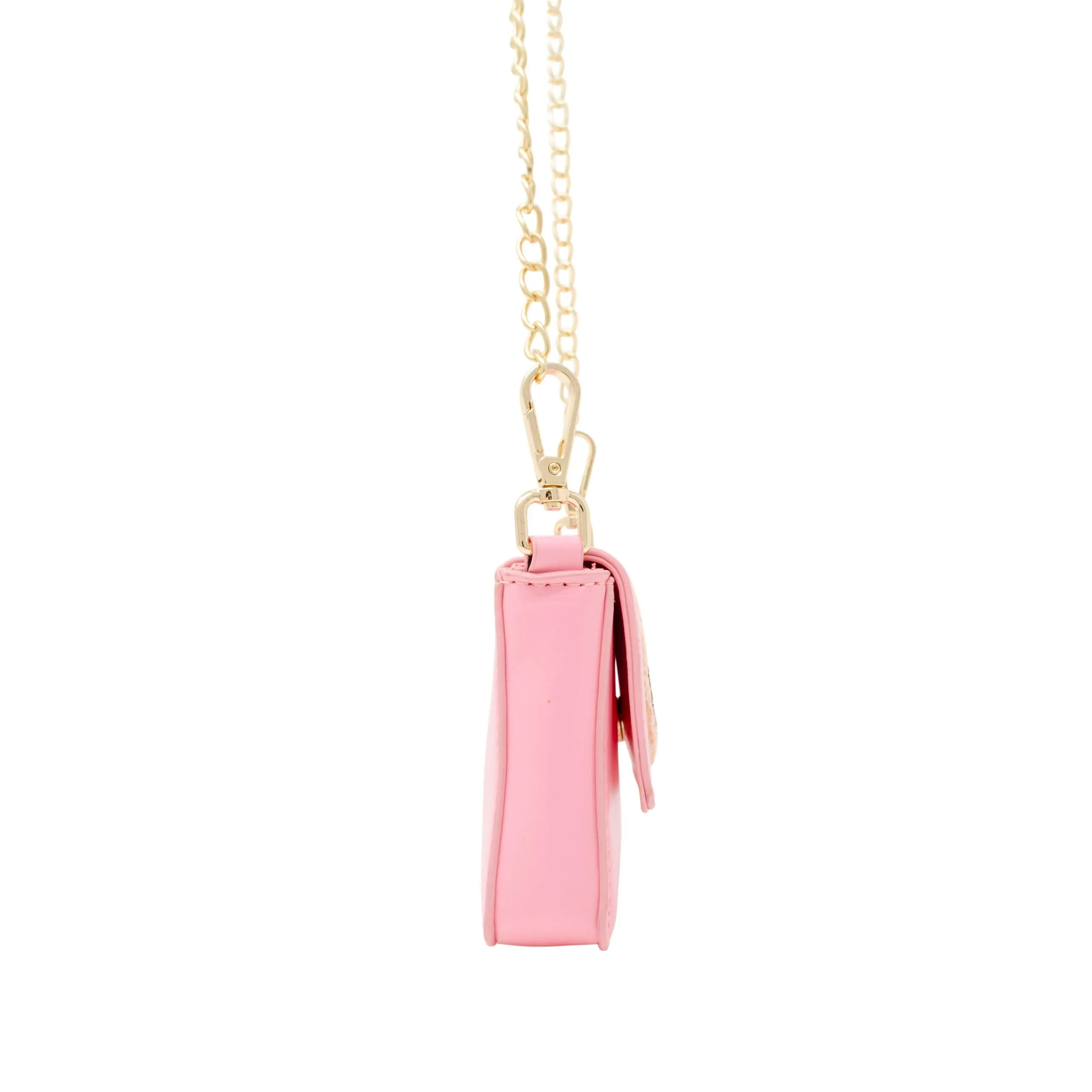Happy Face Clutch Bag: Pink