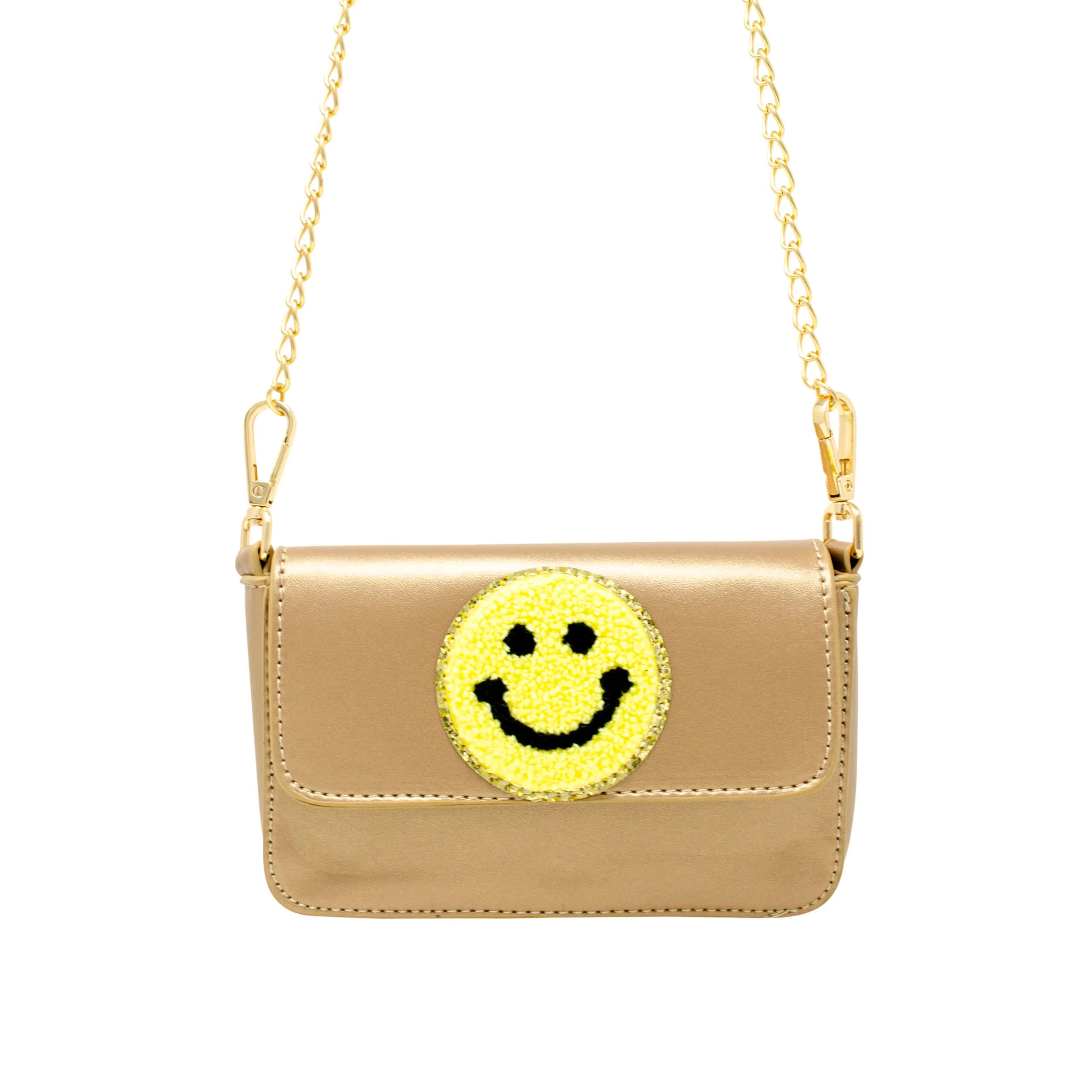 Happy Face Clutch Bag: Pink