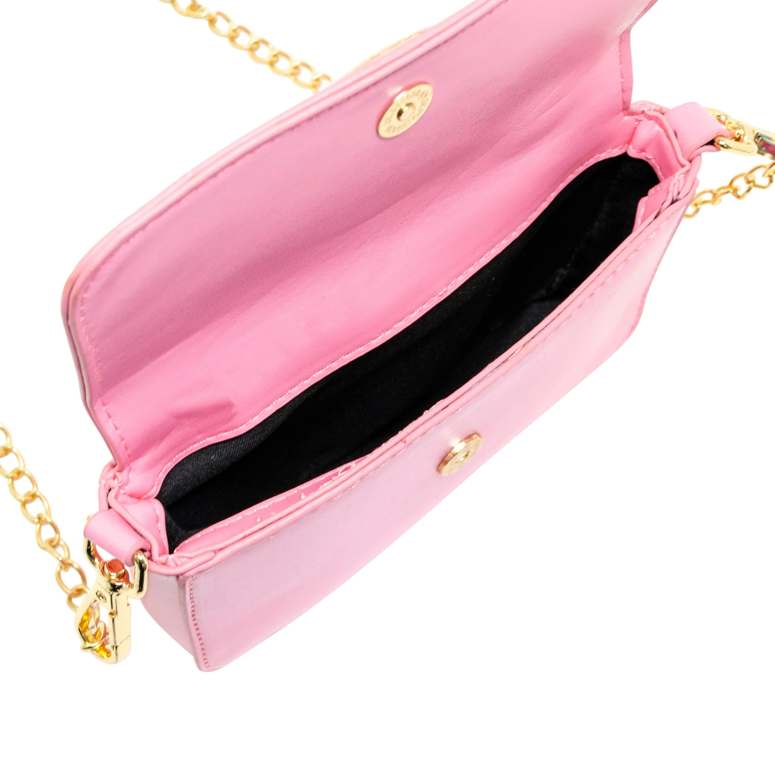 Happy Face Clutch Bag: Pink
