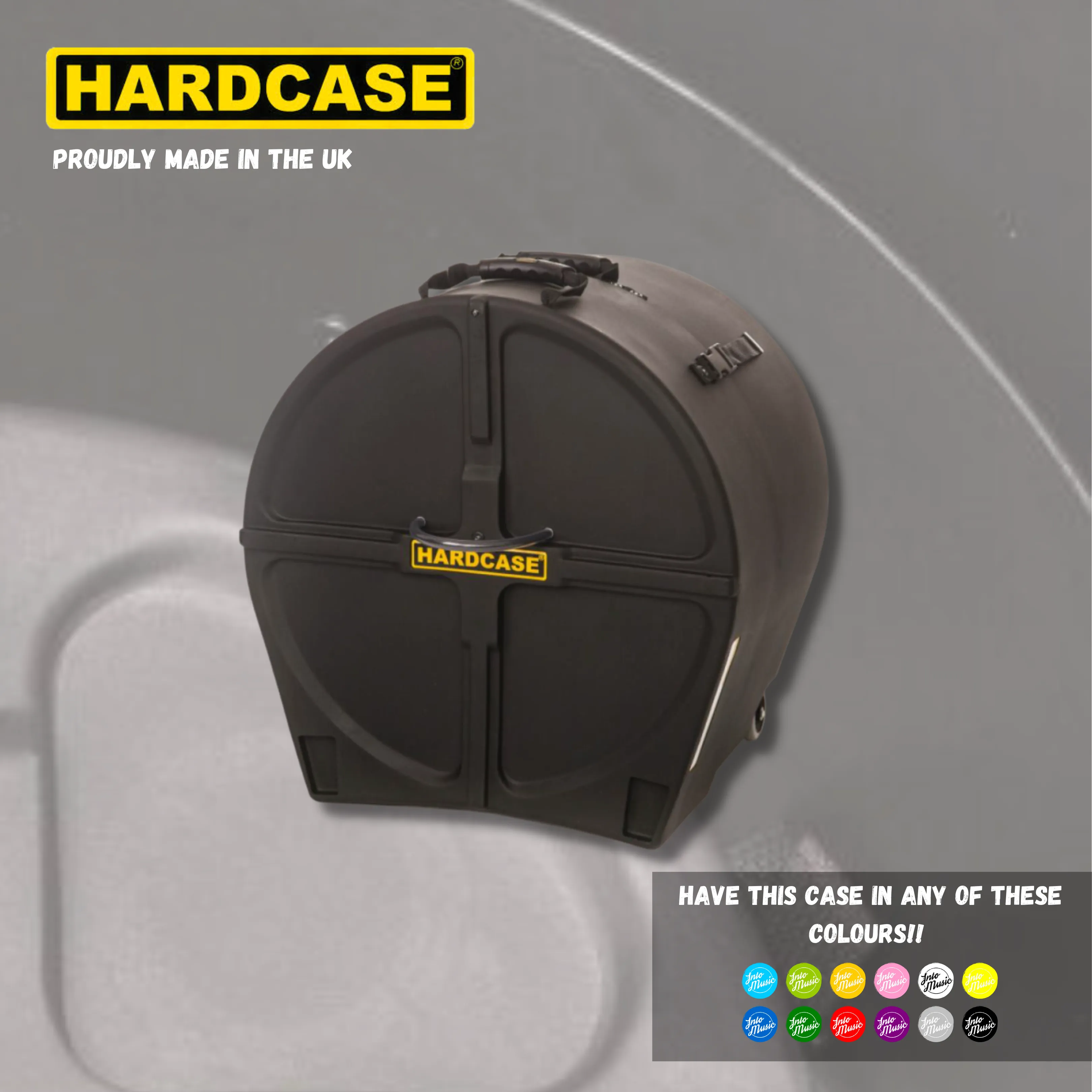 HARDCASE 18" Bass Drum Case With Wheels