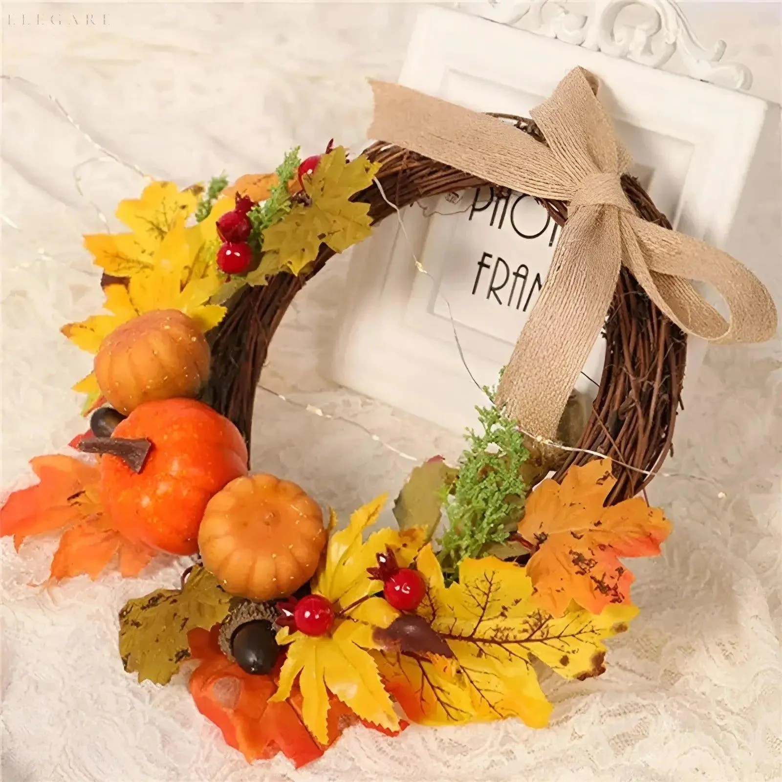 HarvestDelight Kranz - Türkranz für Herbstdekoration und Erntedankfest