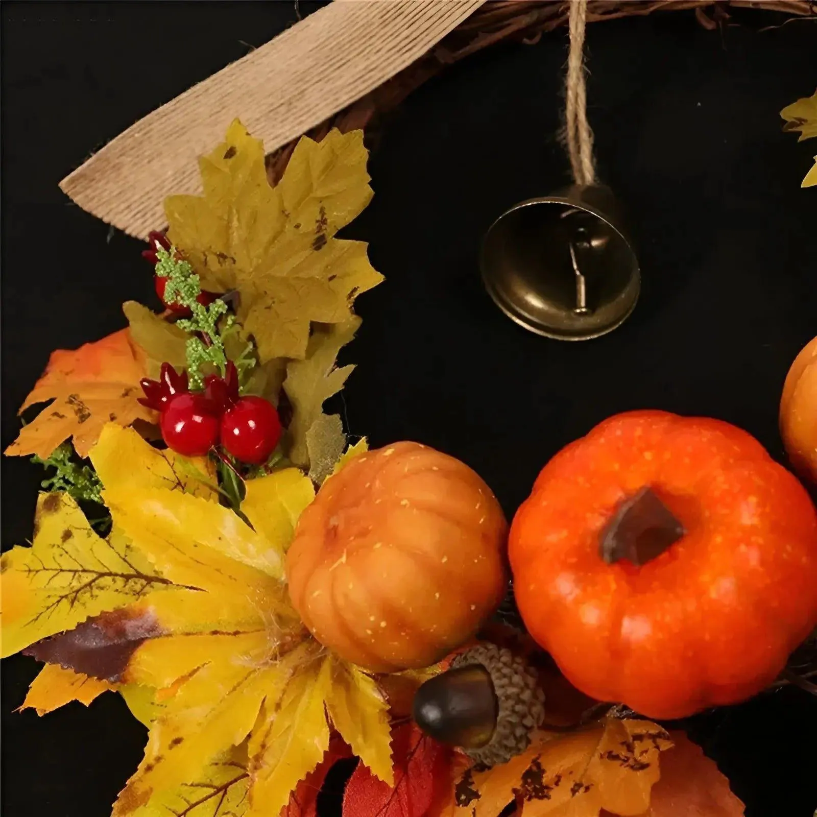 HarvestDelight Kranz - Türkranz für Herbstdekoration und Erntedankfest