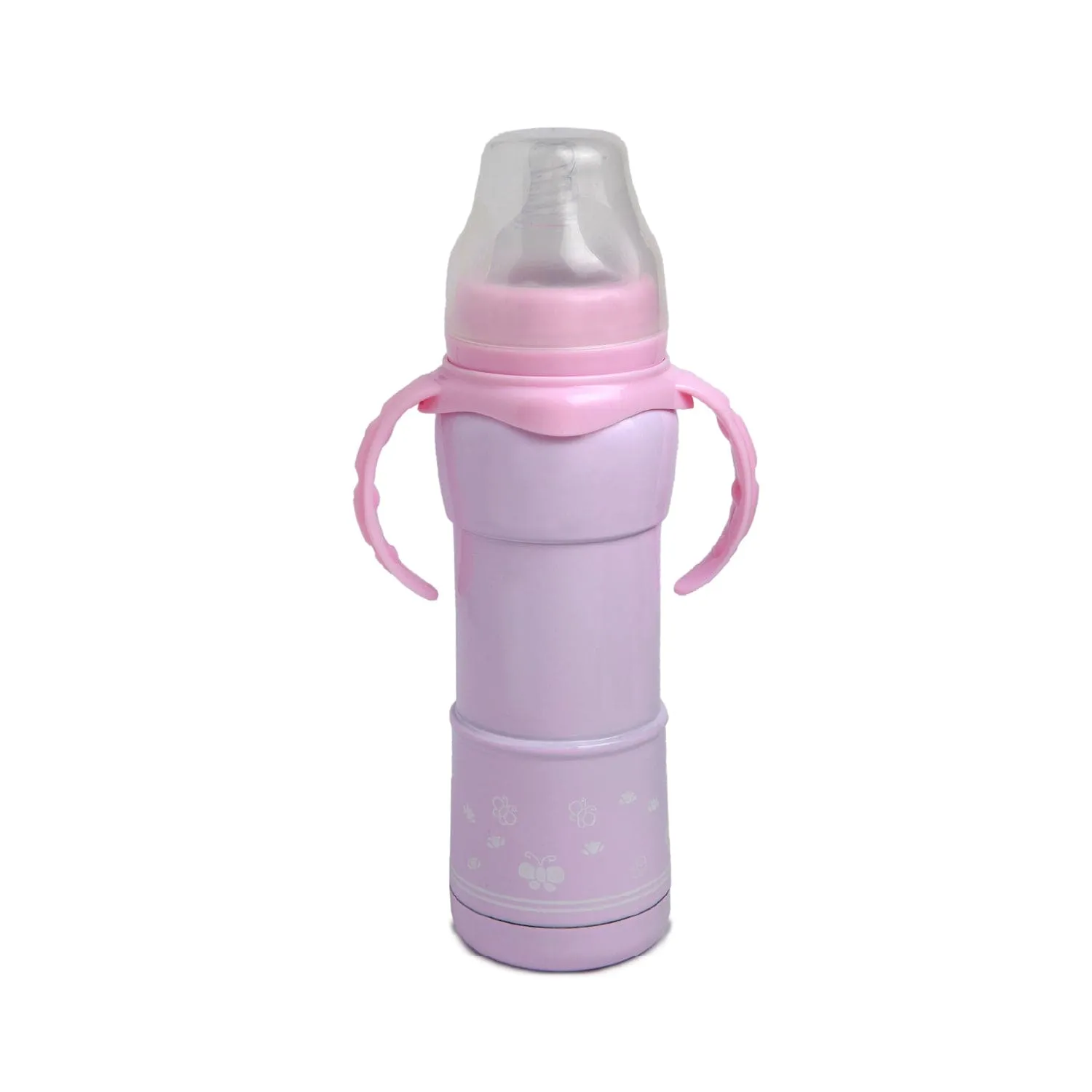 Hold Me With 2 Hands 240 ml Feeding Bottle Pink