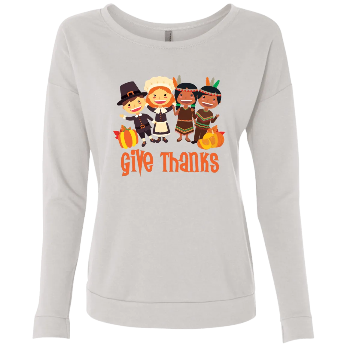 Ideal Give Thanks Ladies' French Terry Scoop