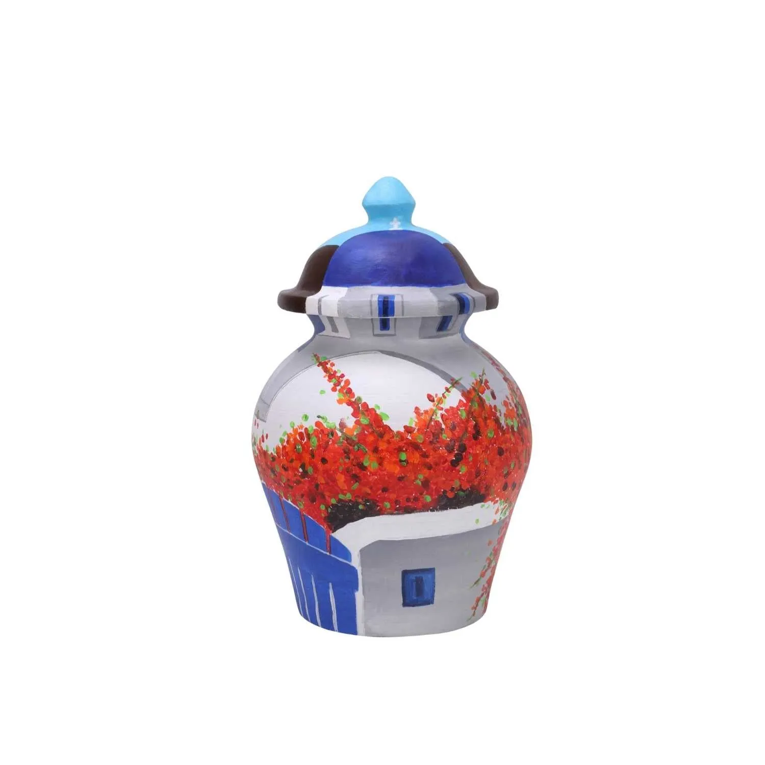 Into the Aegean sea- Handpainted Flower Pot