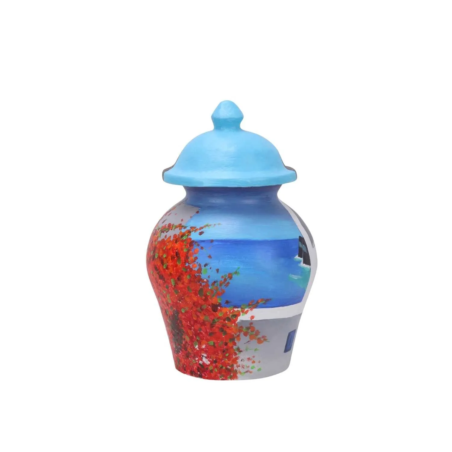 Into the Aegean sea- Handpainted Flower Pot