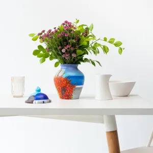 Into the Aegean sea- Handpainted Flower Pot