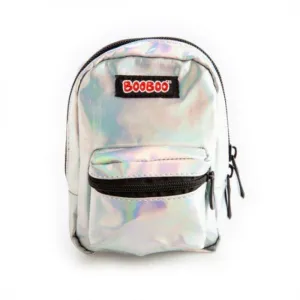 Iridescent Silver BooBoo Mini Backpack - 11cm x 5cm x 15cm