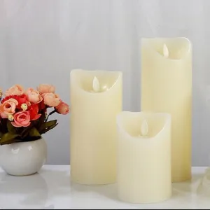 Ivory Flameless LED Pillar Candle