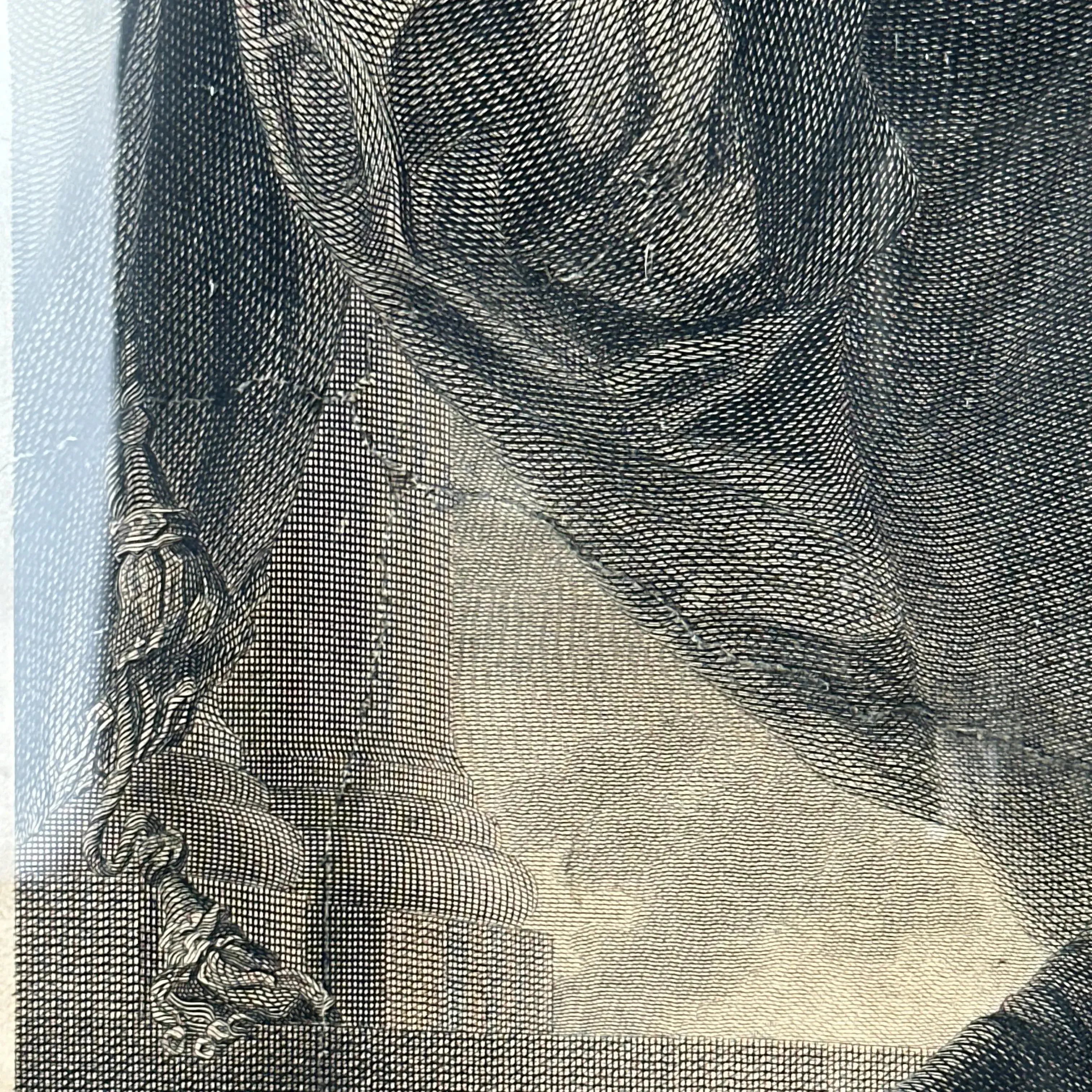 James Heath engraving of the George Washington Lansdowne Portrait — In an antique gold frame