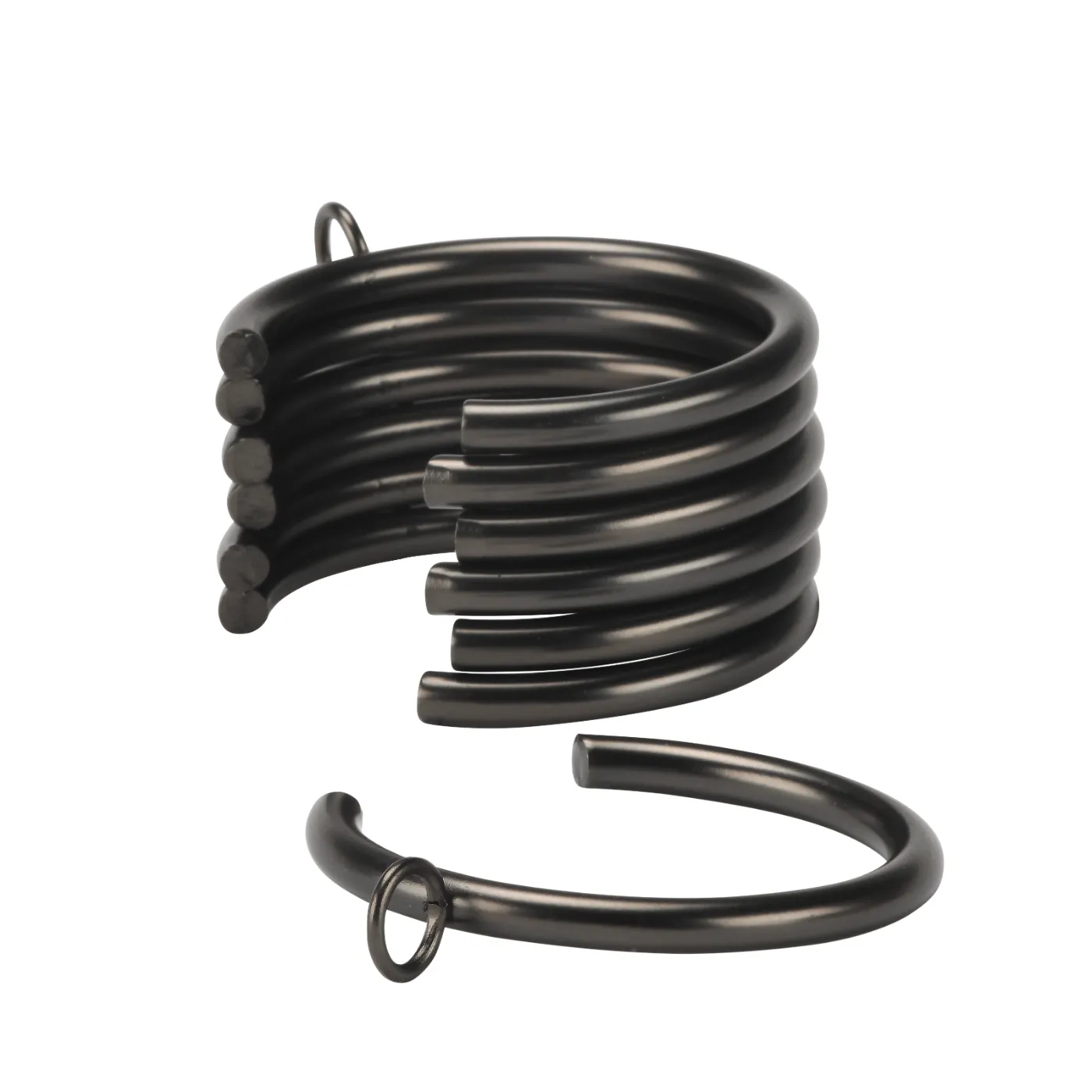 Kirsch Designer Metal Transitional Rings for Drapery Rod Pole - Various Colors