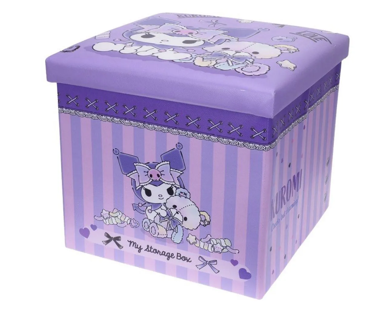 Kuromi Stool with Storage Compartment (Rare Find)