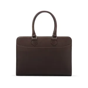 Ladies Leather Trinity 13" Laptop Briefcase - Brown
