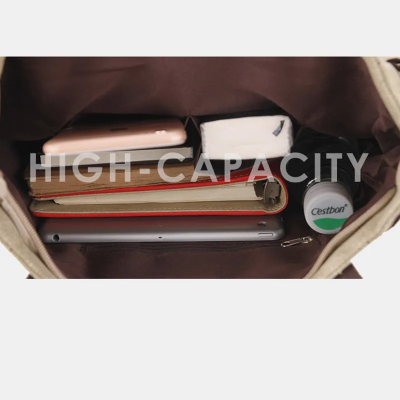 Large Capacity Cat Printing Canvas Shoulder Bag
