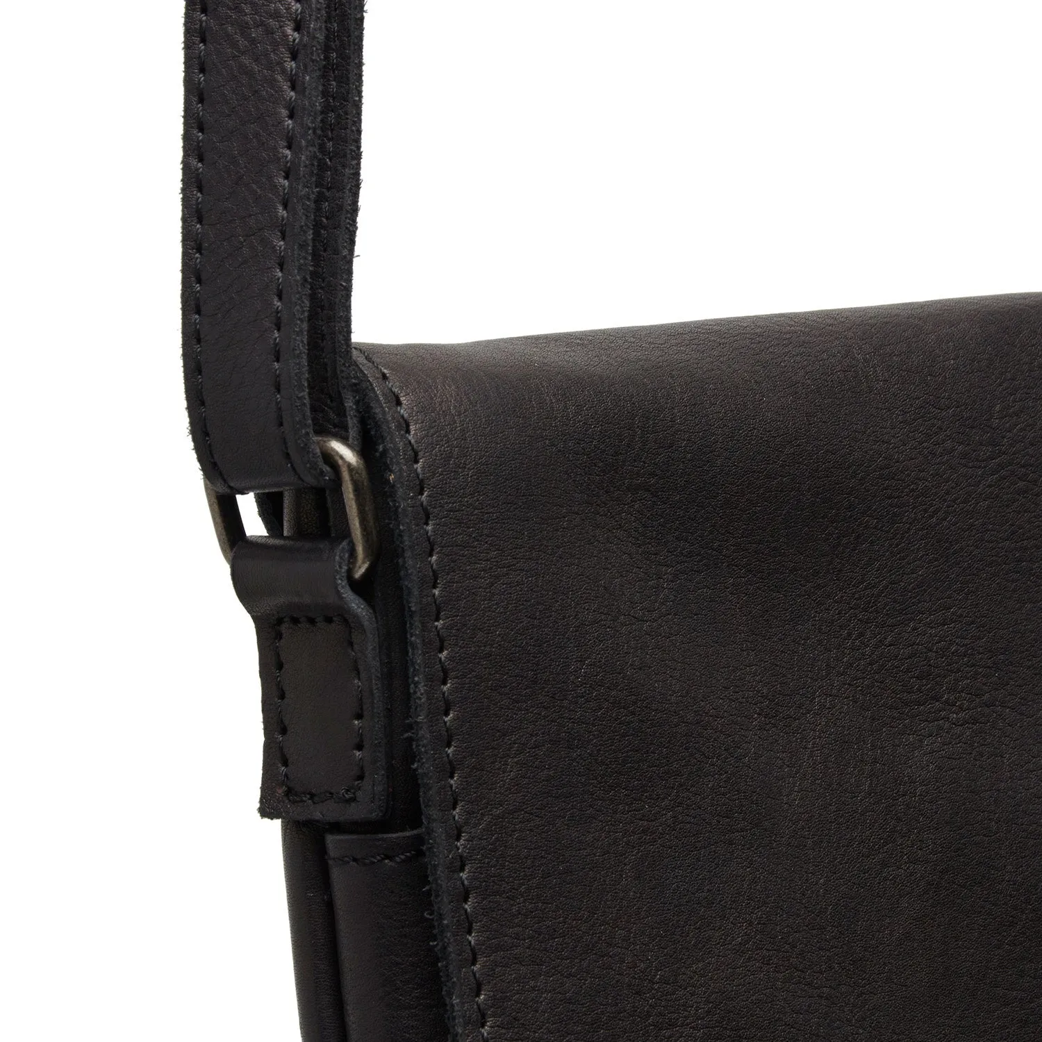 Leather Shoulder Bag Black Duncan