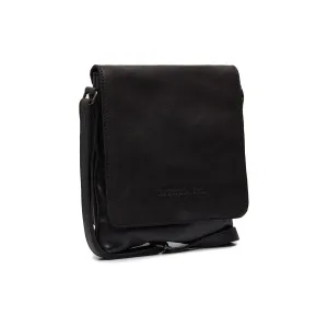 Leather Shoulder Bag Black Duncan