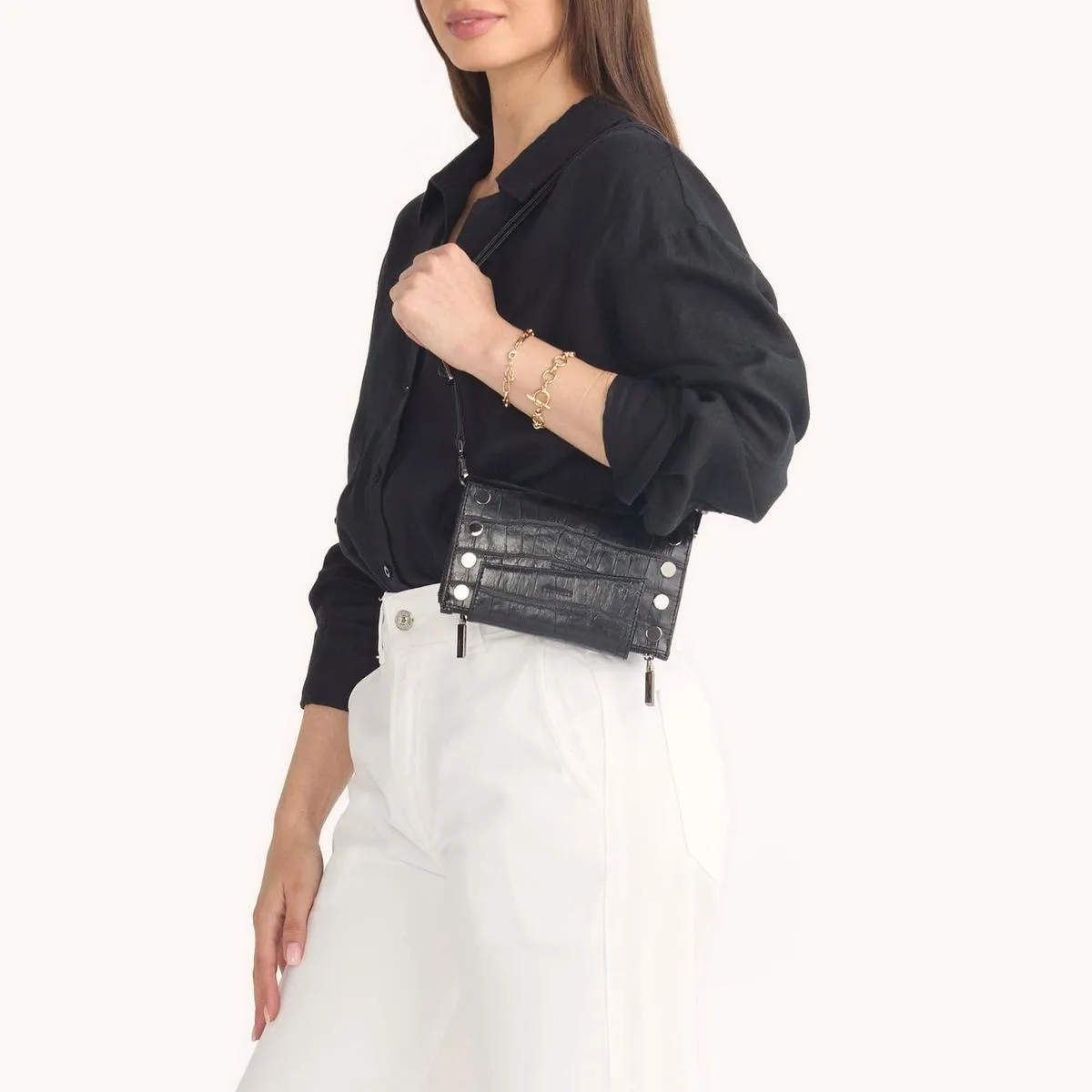 LEVY - Evening Crocco/Gunmetal