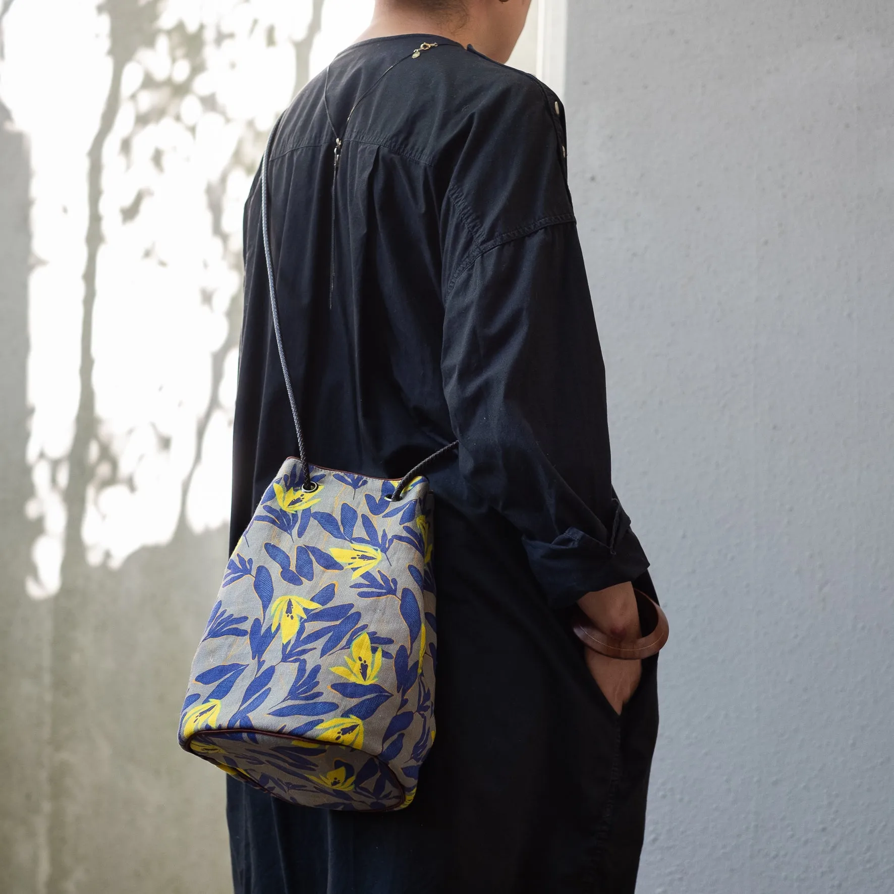 Linen bucket bag 'Salisbury'