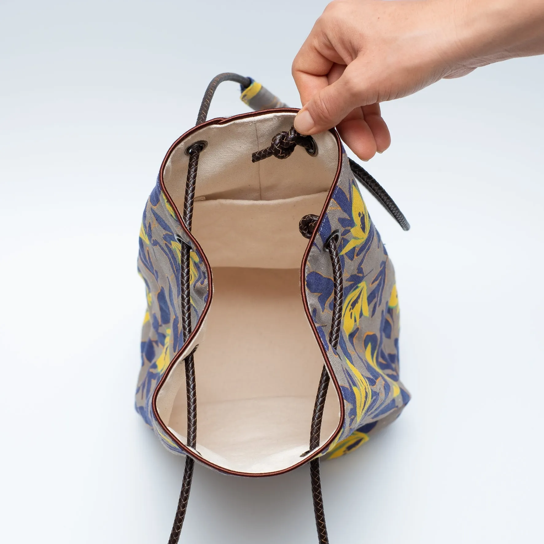 Linen bucket bag 'Salisbury'