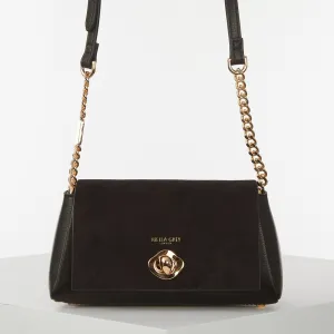 Luella Grey Delilah Black Turnlock Evening Bag