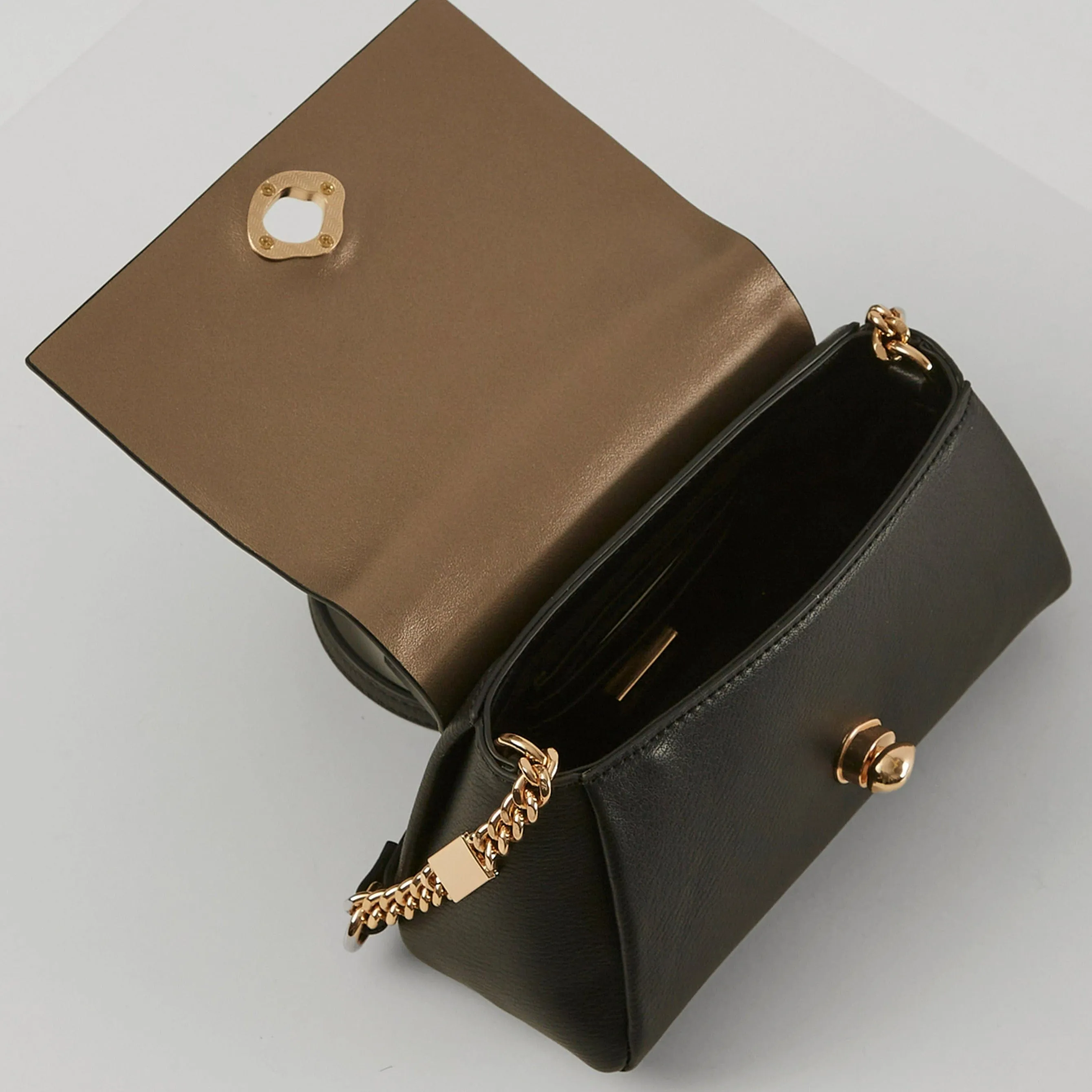 Luella Grey Delilah Black Turnlock Evening Bag