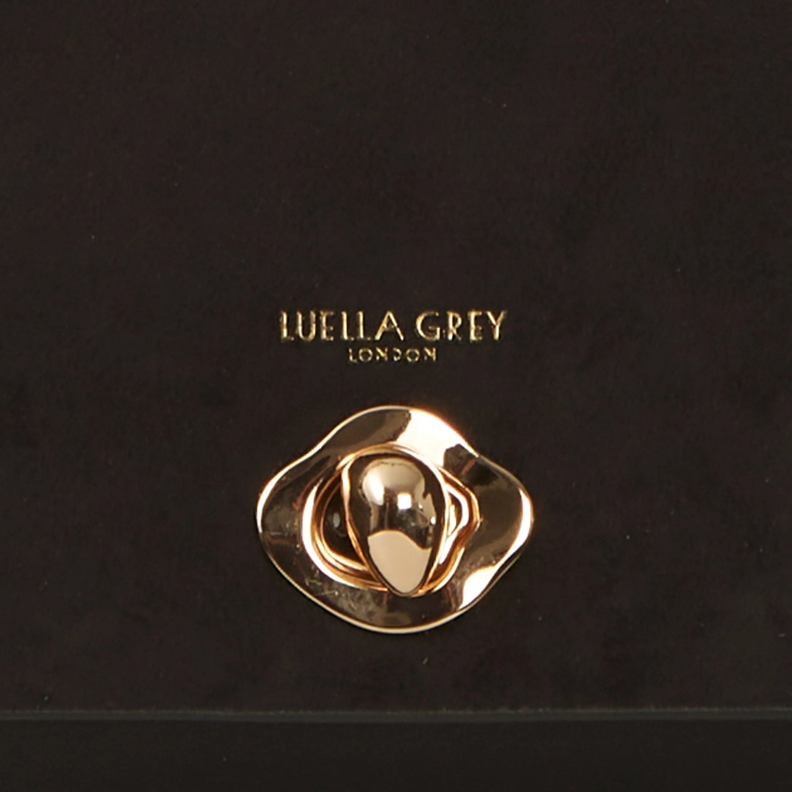 Luella Grey Delilah Black Turnlock Evening Bag