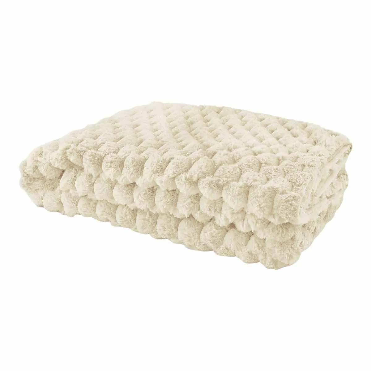Lush Luxurious Fluffy Faux Rabbit Fur Throw Blanket