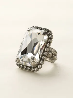 Luxurious Emerald-Cut Cocktail Ring - RBT69ASCRY