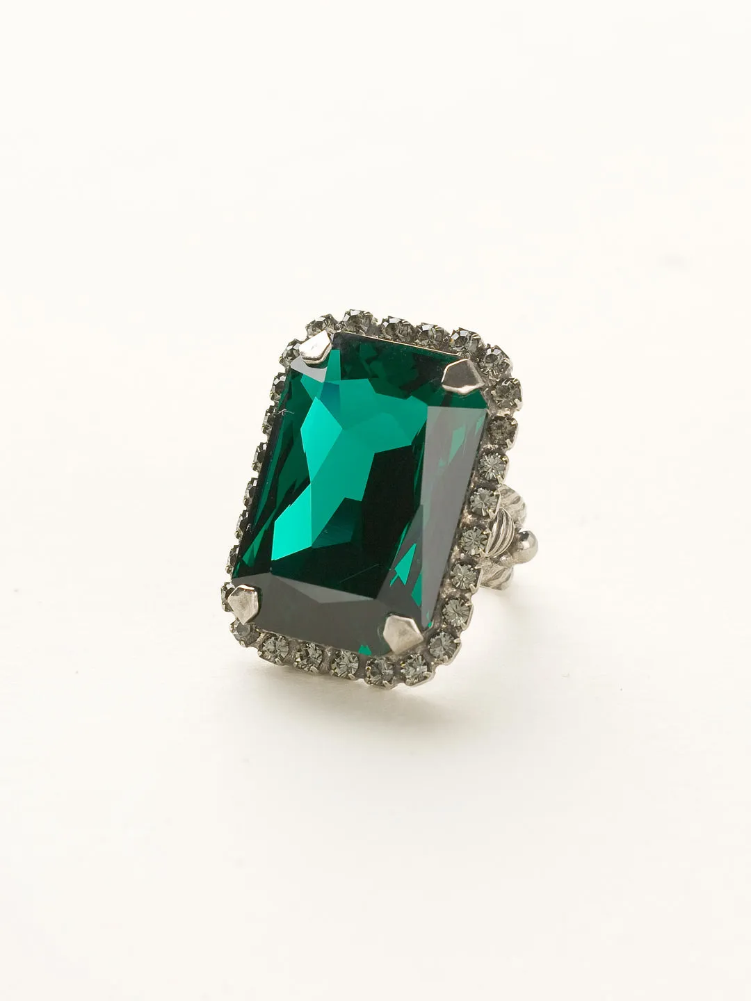 Luxurious Emerald-Cut Cocktail Ring - RBT69ASVR