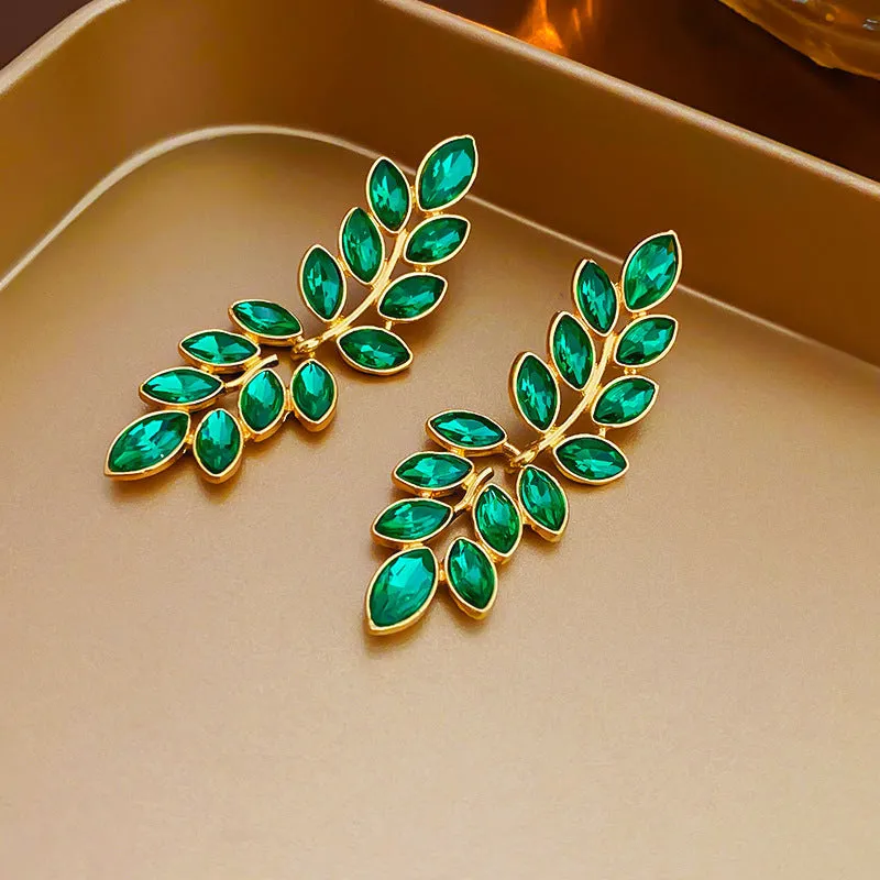 Luxurious Flower Geometric Flower Copper Electroplating Earrings
