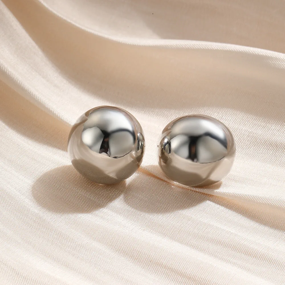 Luxurious Geometric Copper Drop Earrings