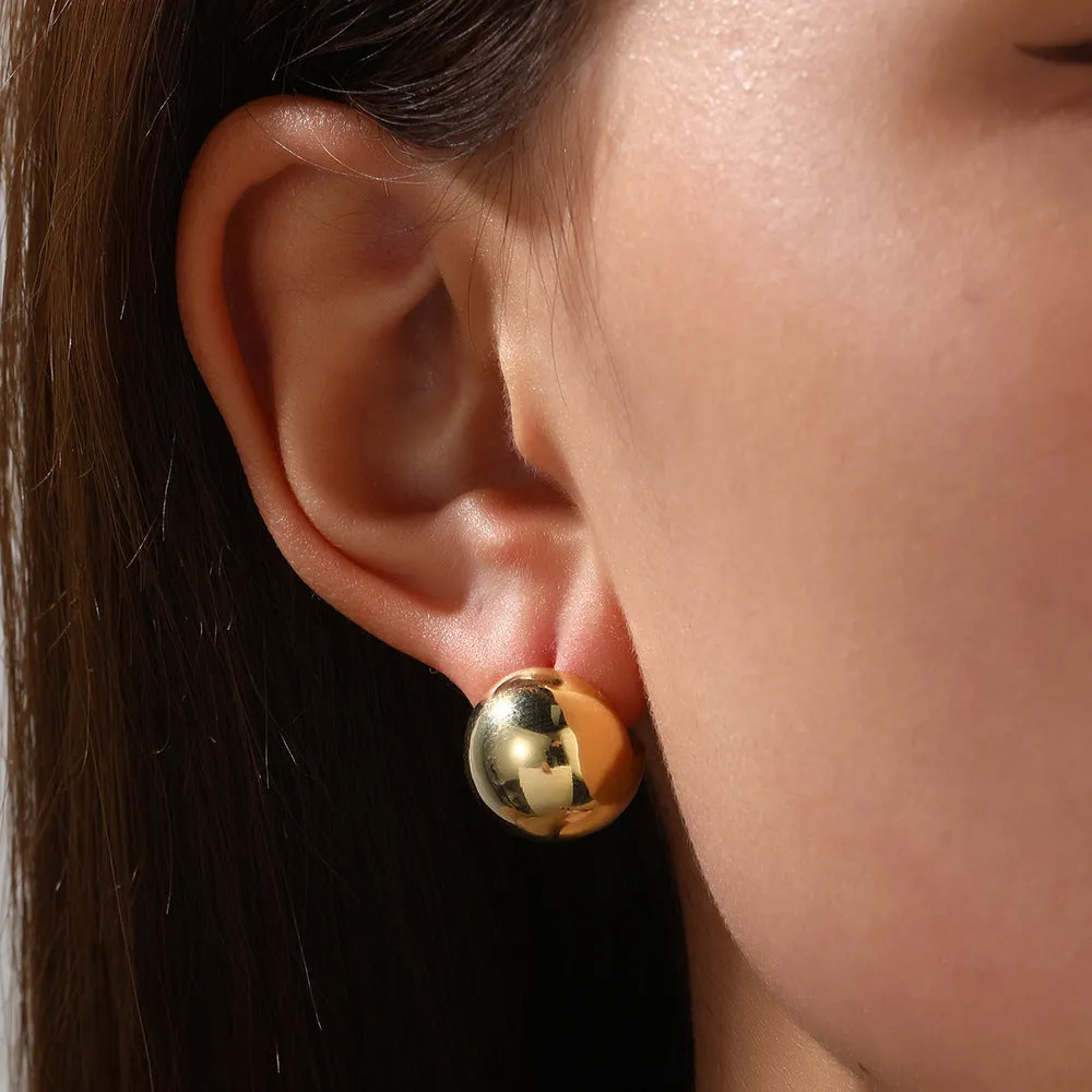 Luxurious Geometric Copper Drop Earrings