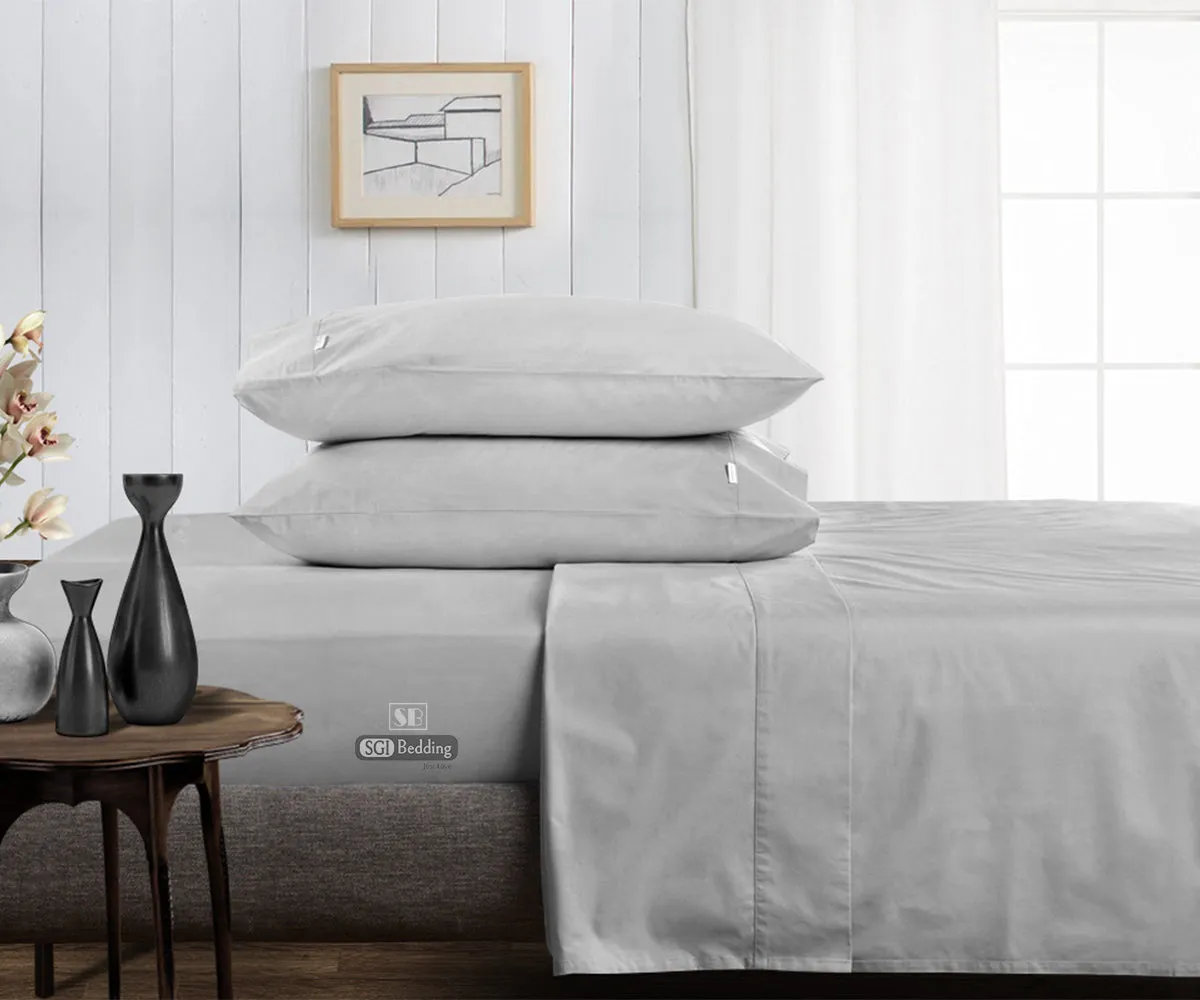 Luxurious Light Grey Sheet Set